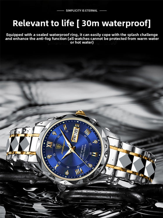 Men's Day-Date Steel Quartz Watch