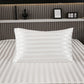 Black satin pillowcase shown flat to reveal the smooth weave