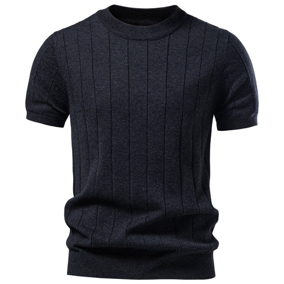 Mens Cotton Short Sleeve Knit