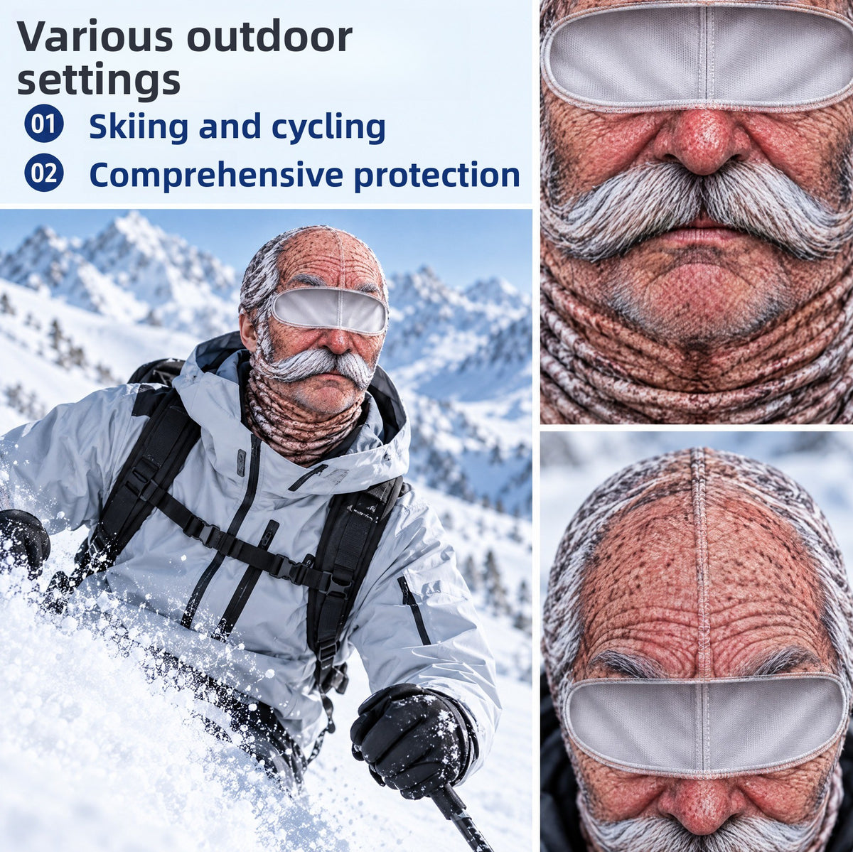 3D Printed Fleece Balaclava for Winter Sports