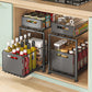 Pull-out Double Layer Kitchen Organizer Rack
