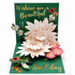 3D Pop-Up Greeting Card with Laser Engraving