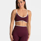 Contrast Trim Seamless Four-Piece Yoga Set for Women, Bra Tank Shorts and Leggings