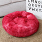 Round Plush Pet Bed Washable Donut Dog Bed