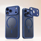 Camera cutout of the phone case aligned to the iPhone 17 and 18 lenses