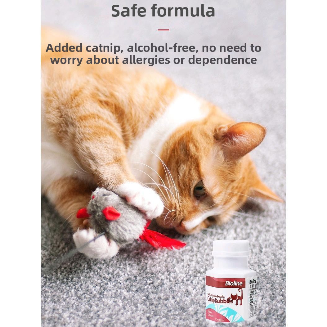 Catnip Bubble Blowing Toy for | lifestyle in use