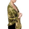 Cashew flower scarf-military green