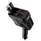 Car charger body showing the ribbed housing, rotating head and cigarette lighter plug