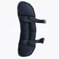 Black travel pillow with two adjustable elastic buckle straps, Pillow Standard option
