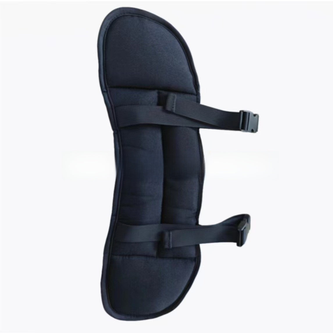 Black travel pillow with two adjustable elastic buckle straps, Pillow Standard option