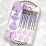 23pcs Purple Makeup Tools