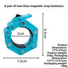Blue magnetic buckle pair