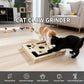 Wooden Maze Scratch Toy for Cats | side profile detail