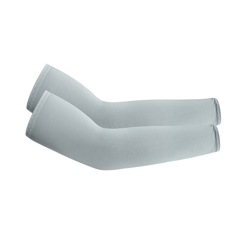 Cooling arm sleeve held in hand to show its light weight and rolled size