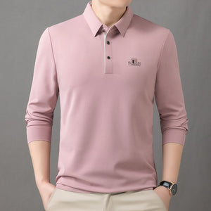 Front view of the men's casual shirt showing its relaxed cut