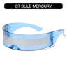 C7 Blue Frame White Mirror