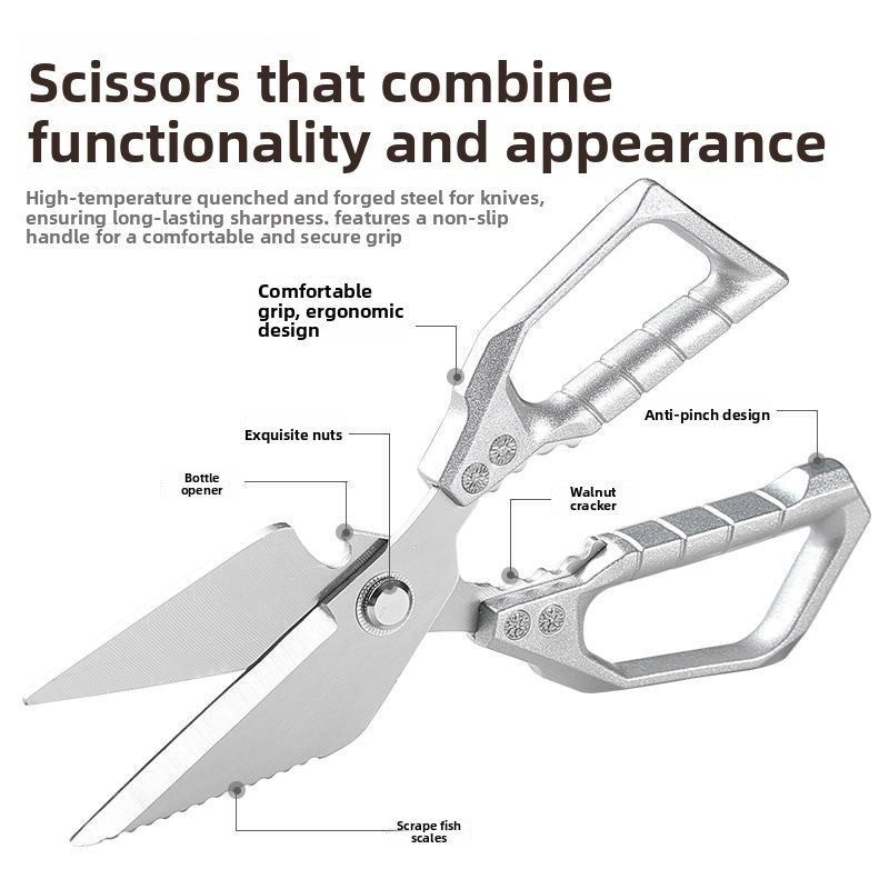 Multipurpose Stainless Steel Kitchen Scissors