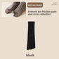 Black five-finger cotton sock laid flat with separated toes, Black option