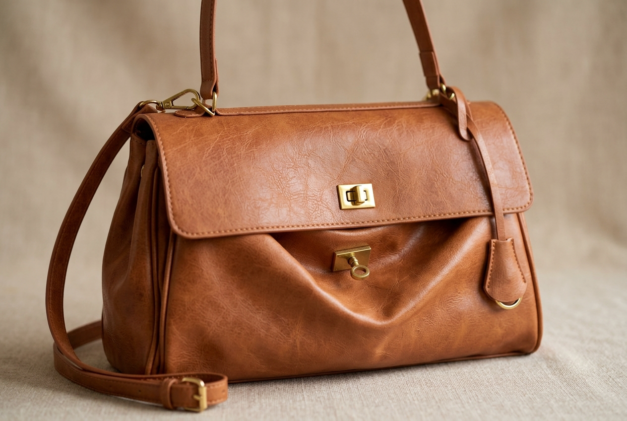 retro-large-capacity-tote-bag functional close up