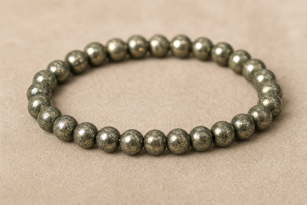Handmade Pyrite Bracelet