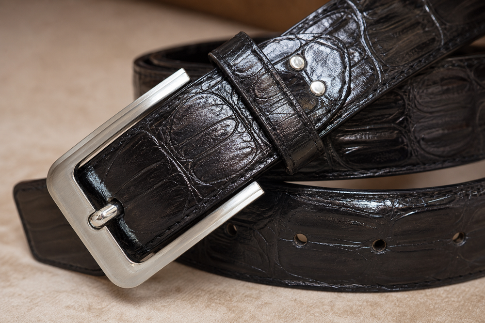 Crocodile Leather Belt