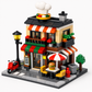 Close-up of Creative City Building Blocks interlocking bricks and studs