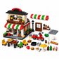Creative City Building Blocks set seen from the side showing stacked towers