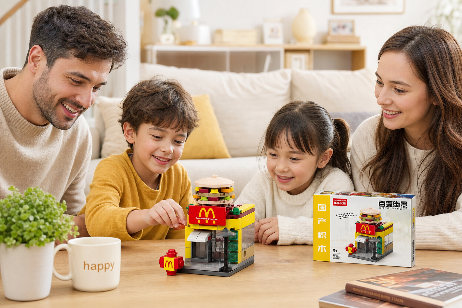creative city building blocks restaurant toy set toys for playtime gifting a cozy family moment with playful comfort eas 9