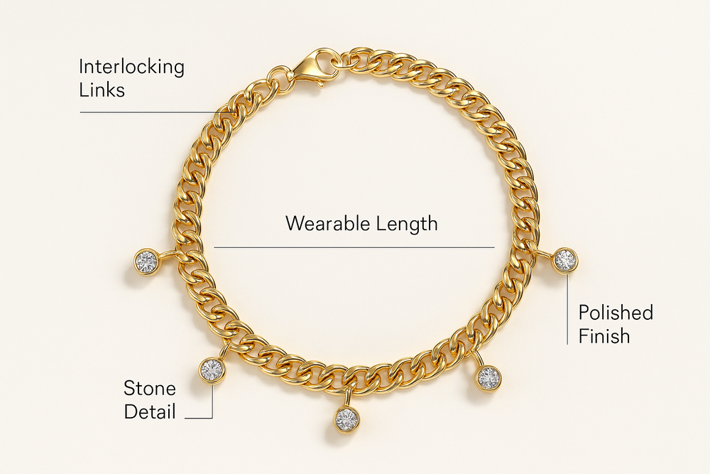 Gold Tone Over 925 Silver