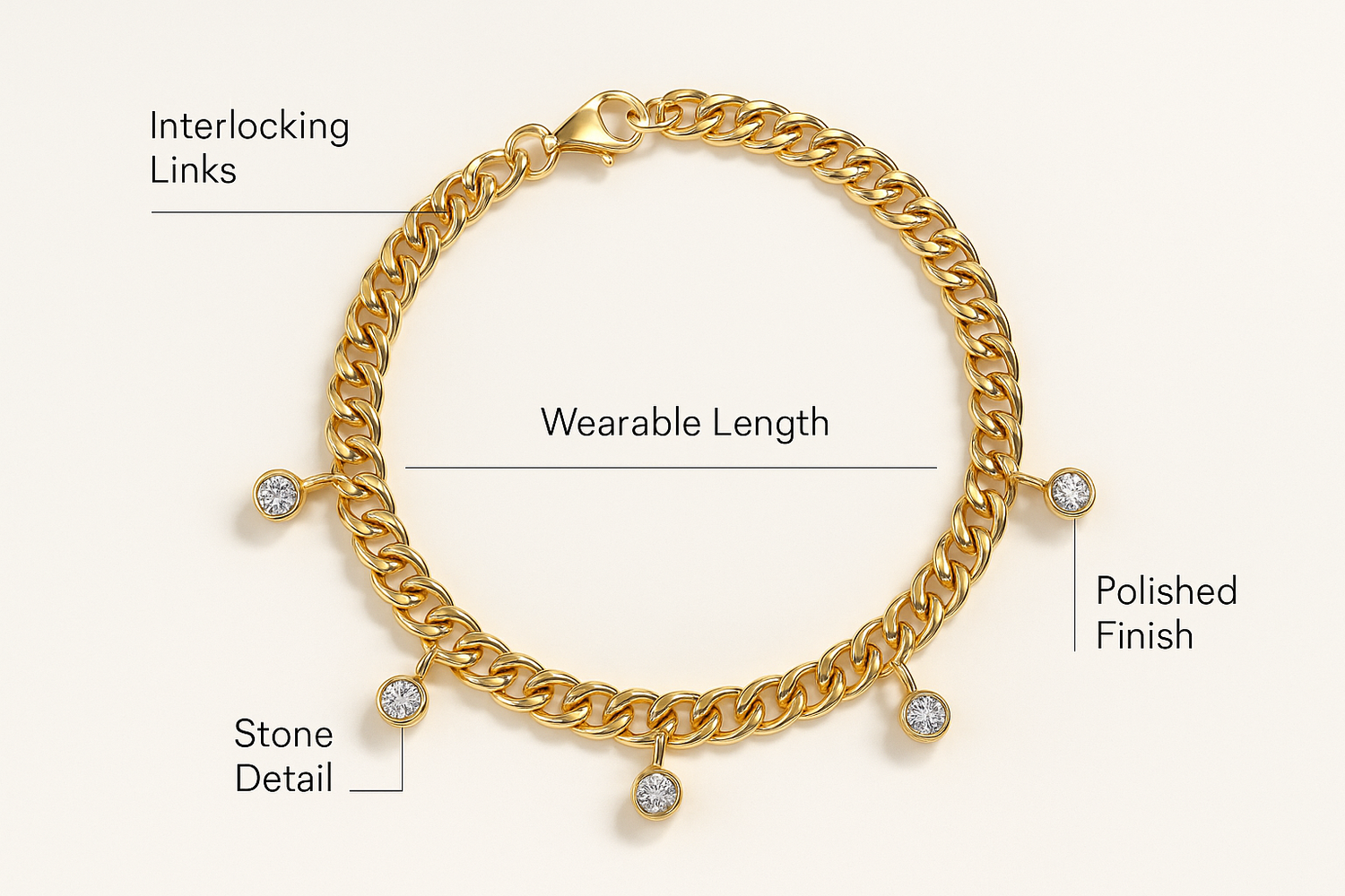 cuban chain bracelet everyday product for busy day simple errand everyday routine with practical value cleaner use and e 6
