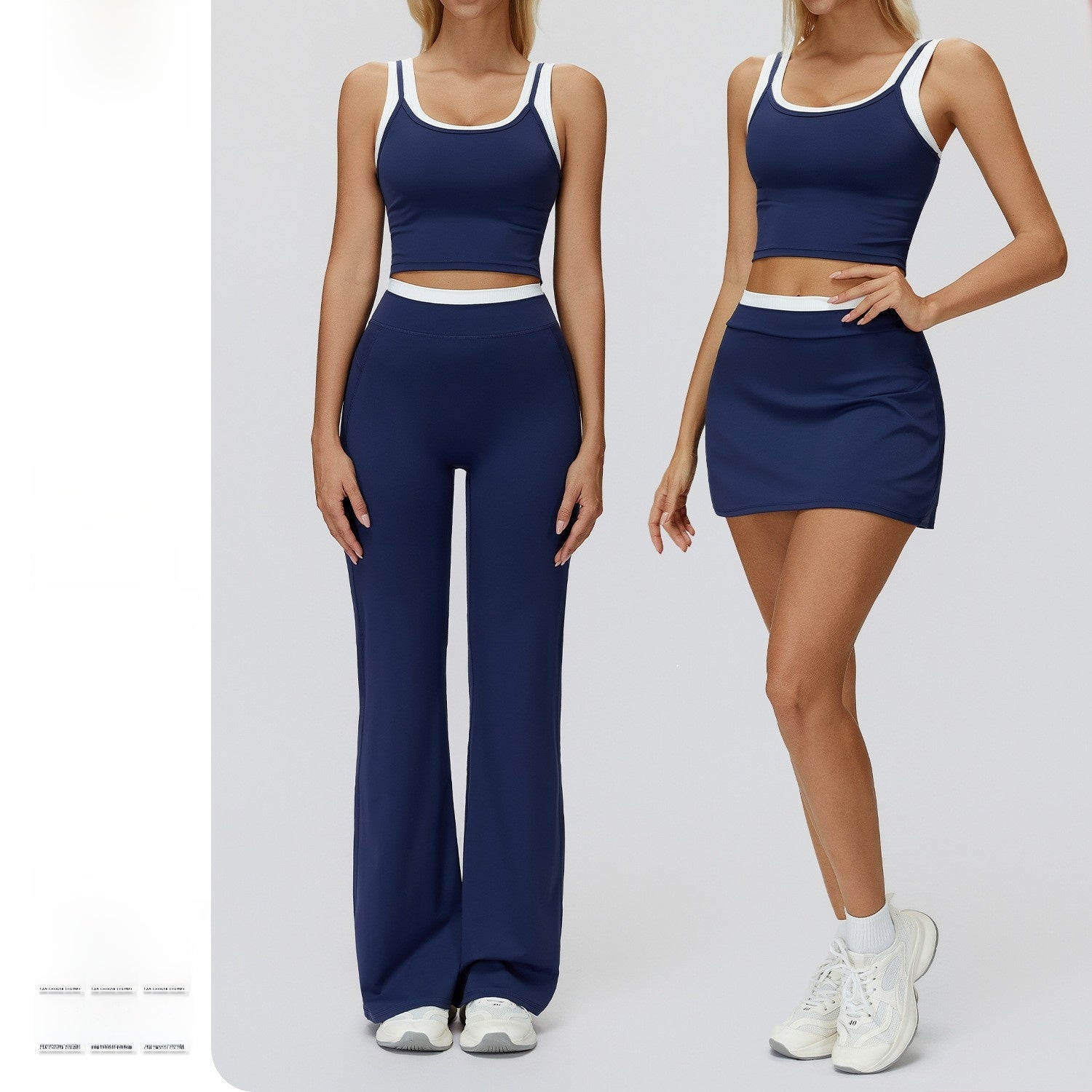 Nude-Feel Seamless Yoga Set, premium fabric closeup