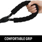 Metal swivel snap hook at the clip end of the braided nylon rope dog leash