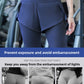 Detail of the smooth quick dry fabric stretched across the thigh