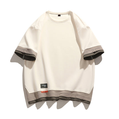 Mens Round Neck Short Sleeve