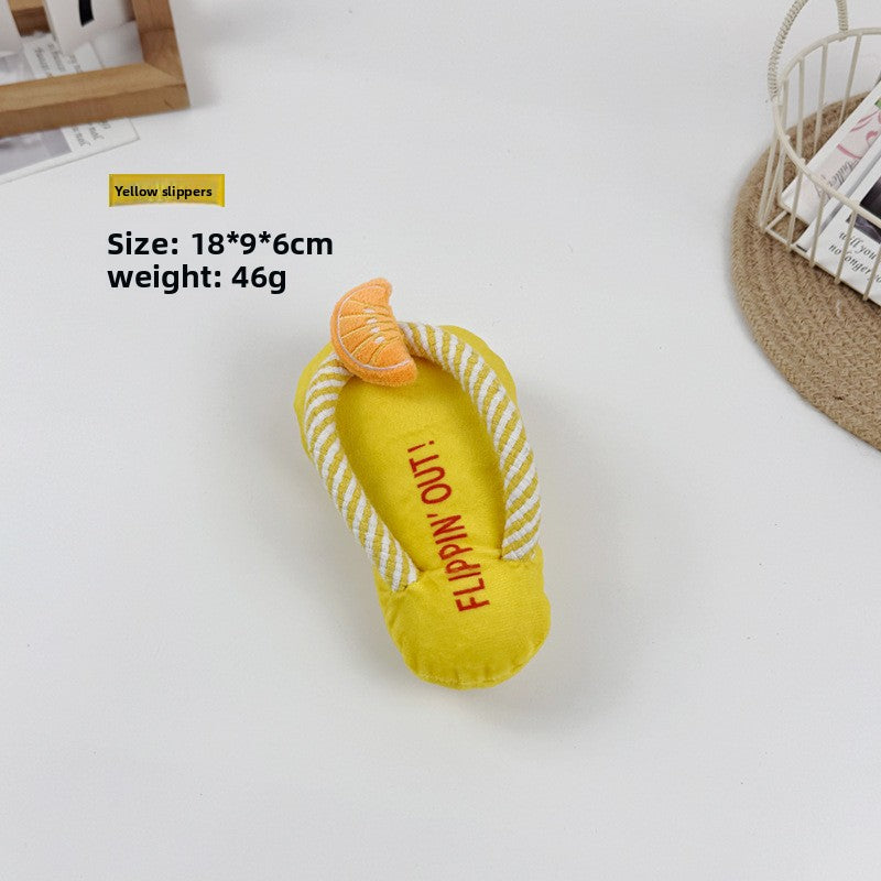 Soft plush squeaky toy for dogs, a single shape from the assorted animal and food range