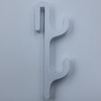 White single-sided double hook