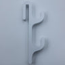 White single-sided double hook