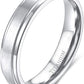 Pure Titanium Ring Simple Sand Step Band