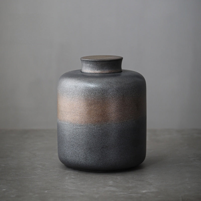 Ceramic Storage Jar with Custom Logo | natural light styling shot