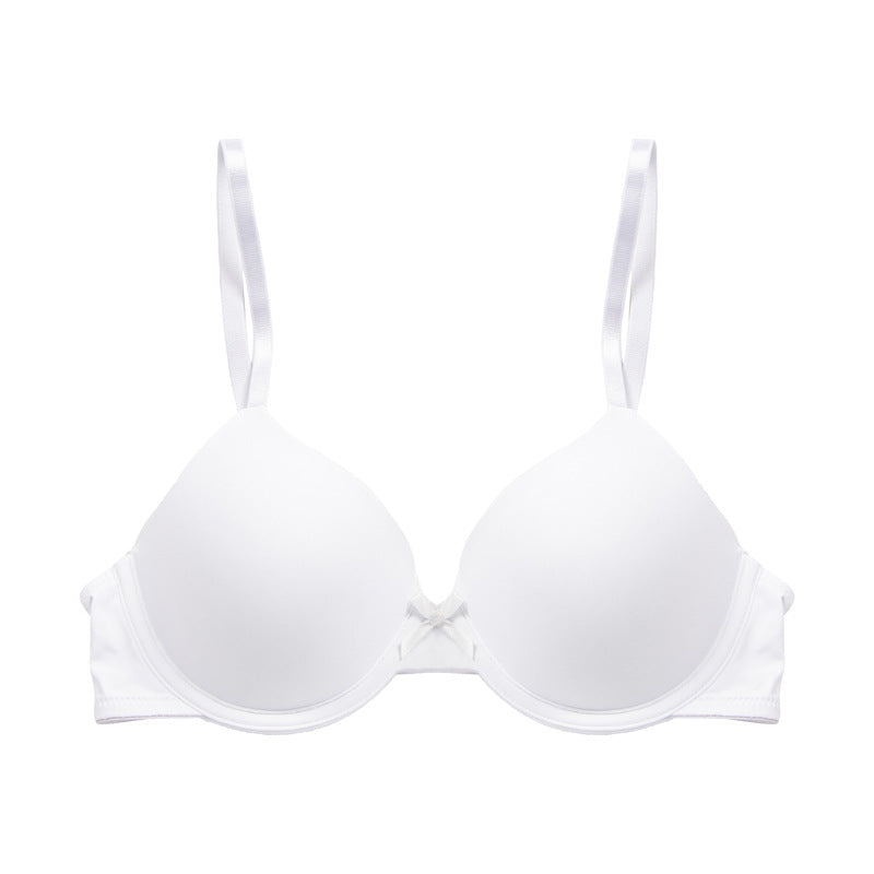 White push-up molded cup bra with underwire and adjustable straps, size 85C