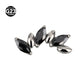 Titanium marquise zircon curved piercing stud shown against a white background