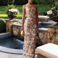 Petal Sequin Off-Shoulder Dress | detail close on finish