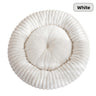 Striped Rabbit Fur White