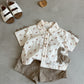 Gumi Bear Boys Printed Shirt and Shorts Set | on a clean studio background