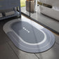 Mid range framing of the flat quick dry absorbent bath mat