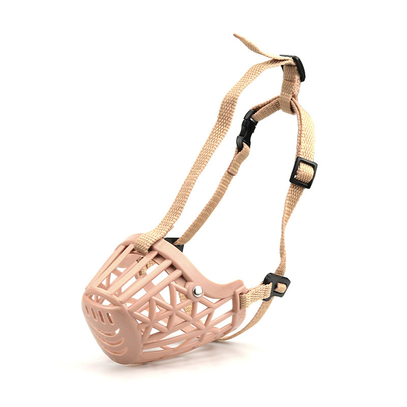 Detail of the open basket front of the ventilated dog muzzle