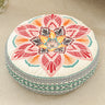 Coral Lotus Teal Trim