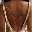 gold back chain 611