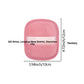 Soft plush reusable makeup remover pad with a satin back strap, single color option