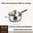 Pure titanium snow pan-16 with lid